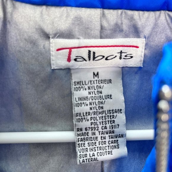 Talbots Women's Lightweight Nylon Vest, Royal Blue, Medium - Picture 4 of 4